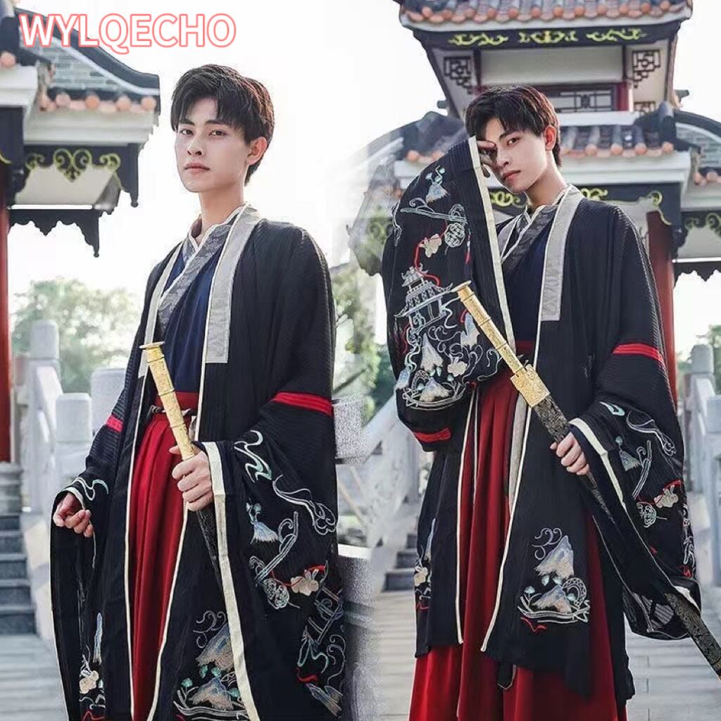 Robe Silk Women - Chinese zijden gewaad oude ridder hanfu