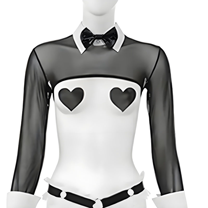 Anime Bunny Maid Uniform Mesh  - Garter Belt Set recensie en prijs