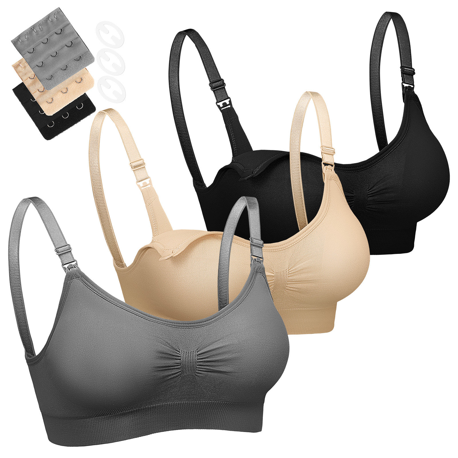3 stuks borstvoedingsbeha's vo - Nursing Bra Sleep recensie en prijs