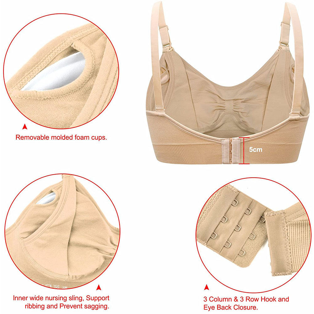 Dames moederschap voedingsbeha - Nursing Bra Sleep recensie en prijs