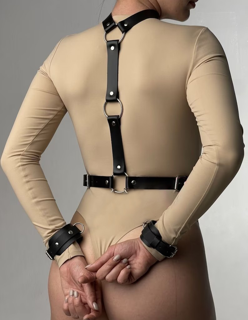 Sexy leren harnasriem voor dam - Garter Belt Set recensie en prijs