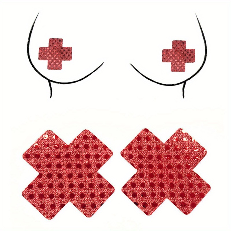 Rode Kruis Design tepelhoezen  - Nipple Cover Pasties recensie en prijs
